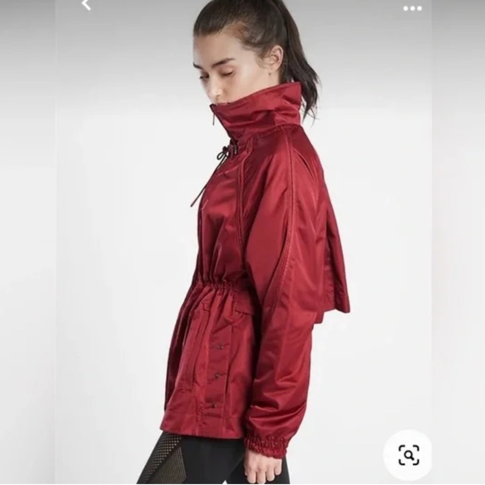 *NWT* ATHLETA Escape Jacket in Deep Red — S